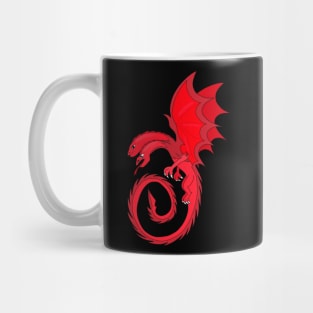 Two Headed Merlot Dragon Mug